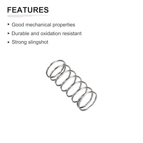 0.3x4x10mm(DxODxL) Compression Spring - 30Pack - Good for Machinery - Spring