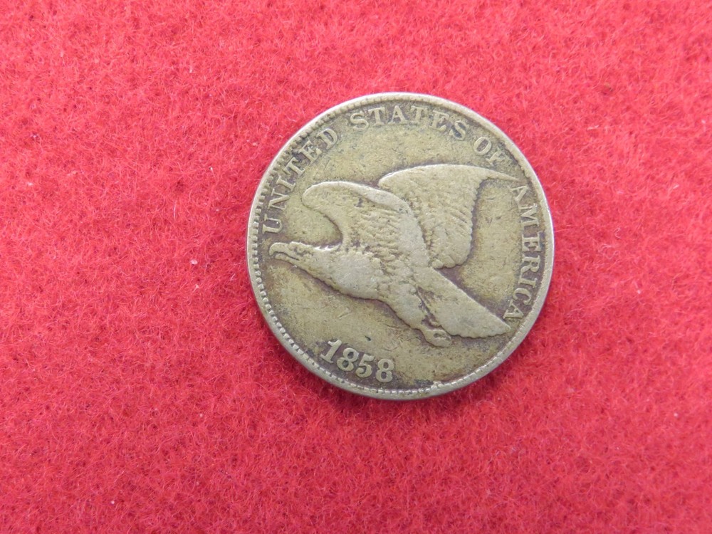 1858 Flying Eagle Cent Penny 1c