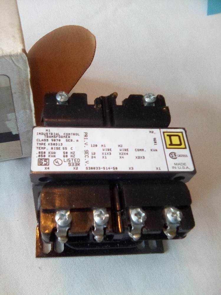 Square D Class 9070 Type K50D13 Series A Industrial Control Transformer