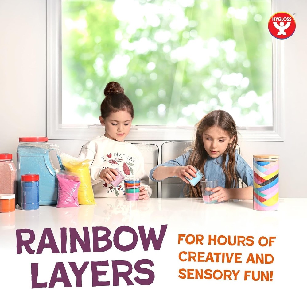 Creative Sand Art Sets for Kids - 6 Assorted Colors, Perfect for DIY Projects
