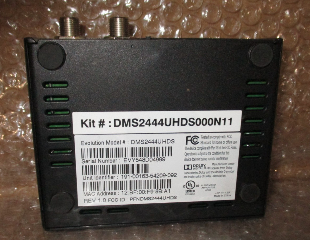 Cox HD-uDTA-E Evolution Model Cable Receiver DMS2444UHDS W/POWER ADAPTER