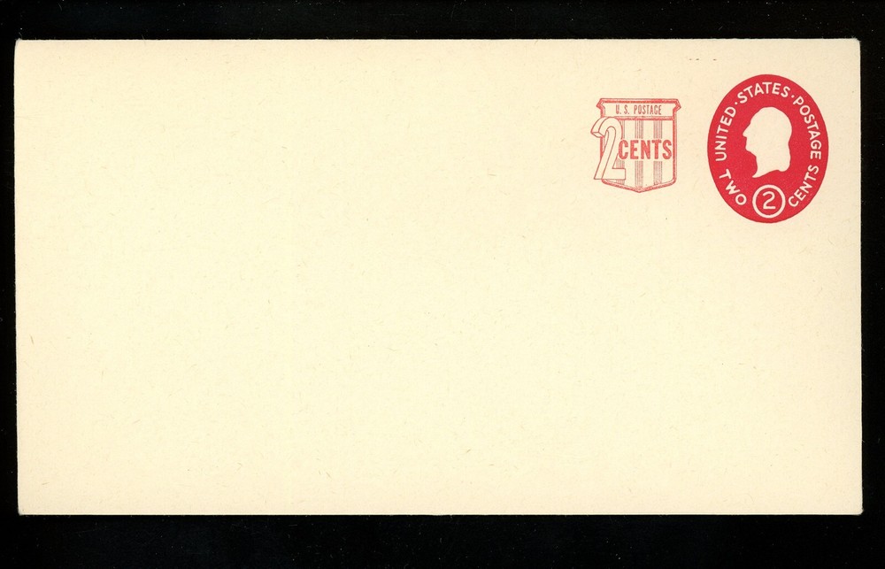 US Postal Stationery U538a Mint Envelope George Washington Surcharged 1958 Die 2