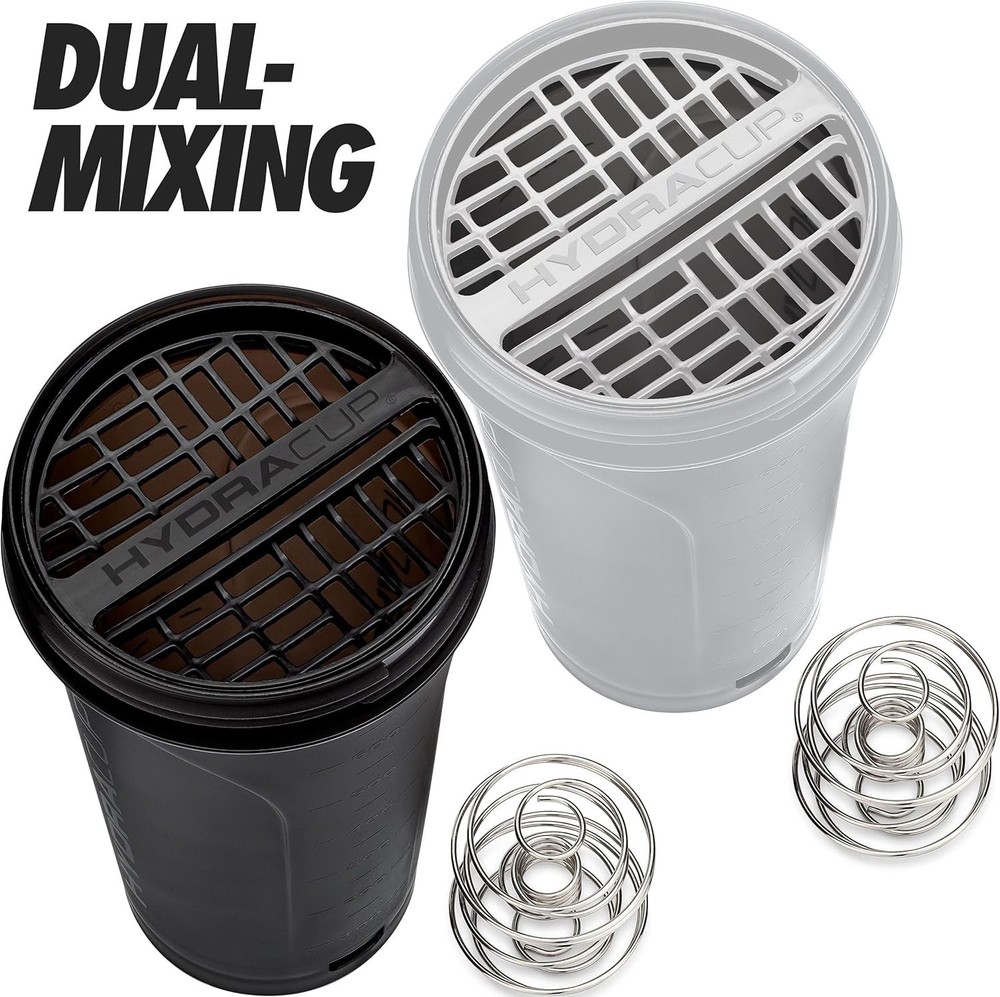Hydra Cup ProFlow [2 Pack] 28 oz Shaker Bottles for Protein Shakes, Shaker Cups