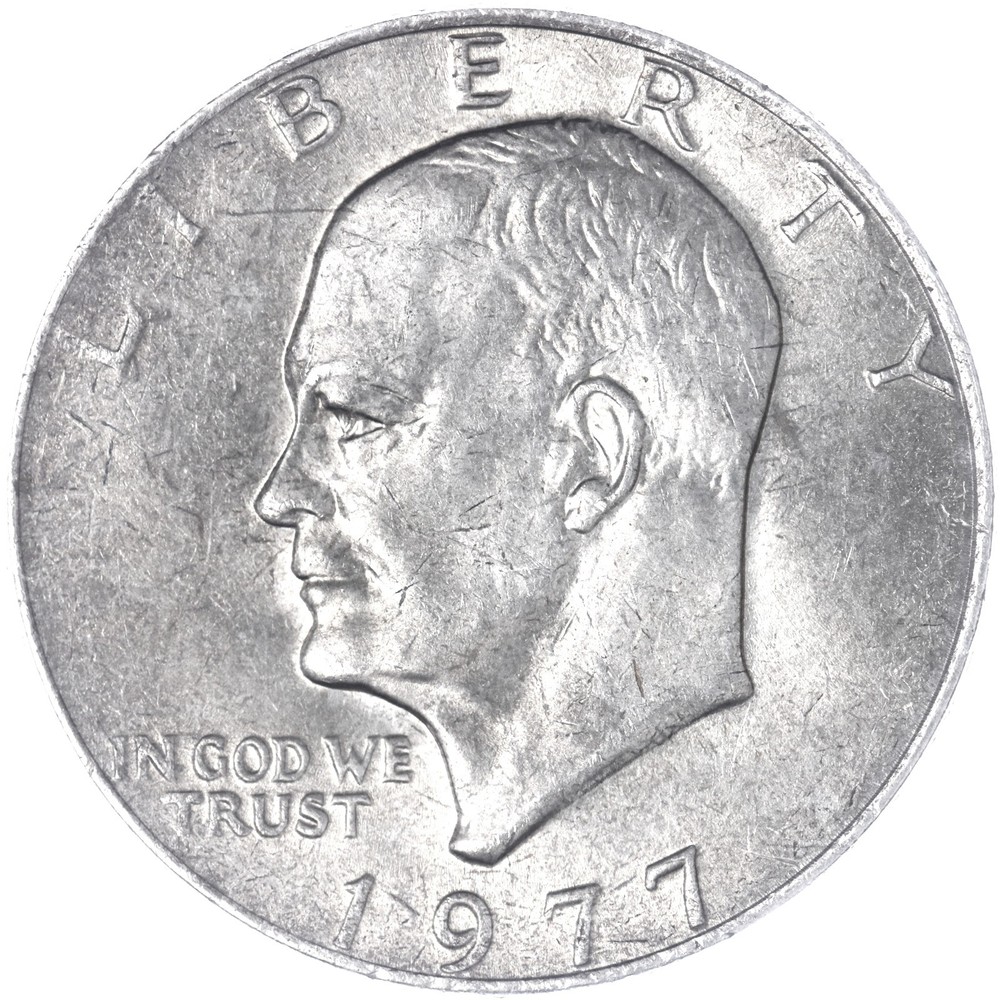 1977 (P) Eisenhower Dollar AU Ike