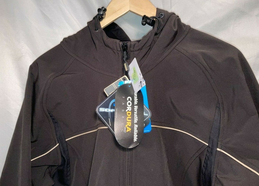 Ocean Abeko Mens Thor Black Softshell Water & Wind Resistant Jacket Large
