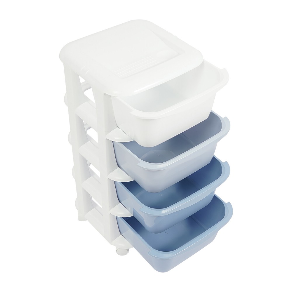 4-layer gradient storage cabinet-gradient blue