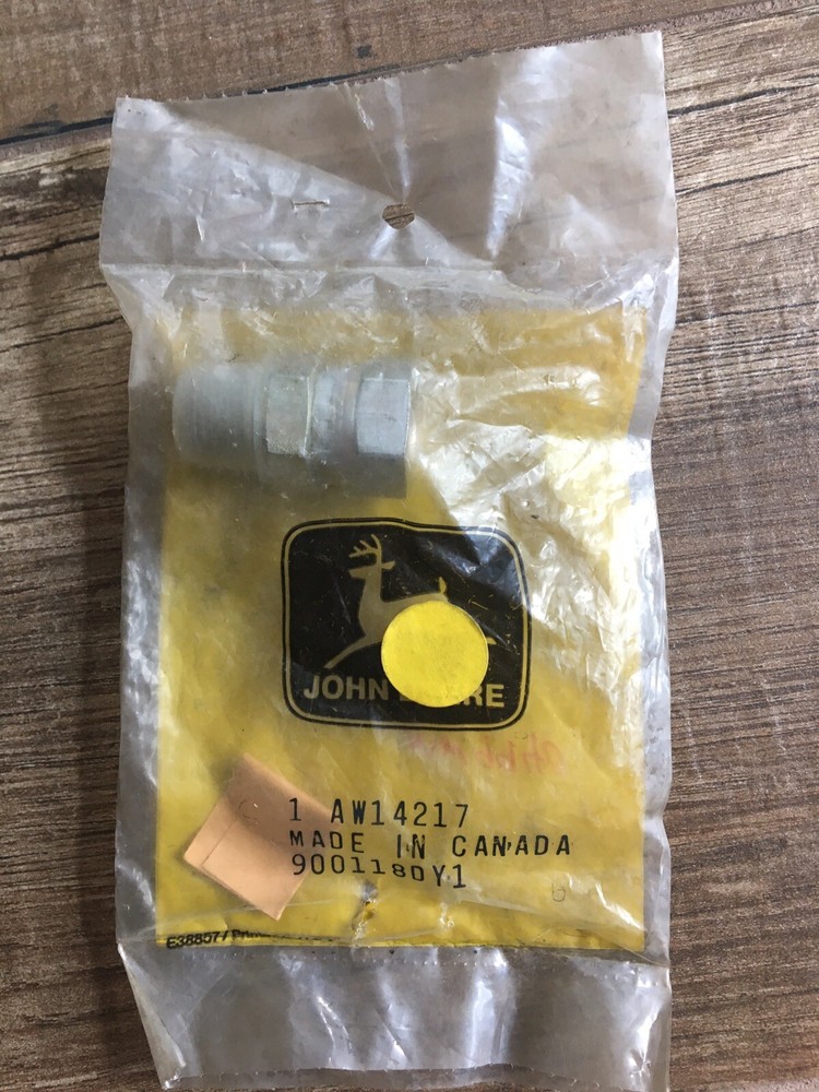 John Deere Original Equipment Adapter Fitting #AW14217, New