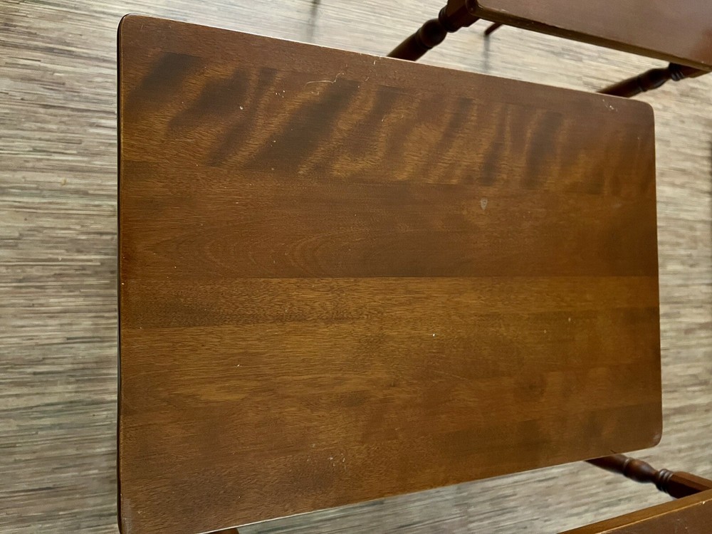 Vintage Mid Century Baumritter - Set of 3 - Solid Maple Nesting Tables 1960