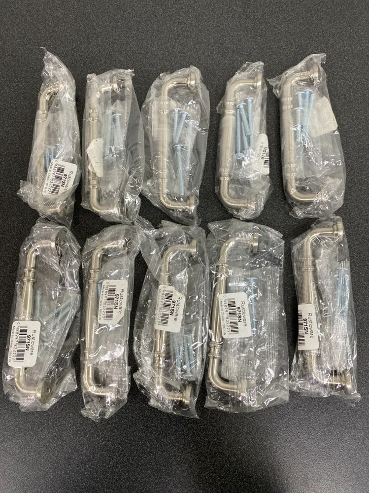 Rusticware 971SN-10PACK 4" Double Knuckle Cabinet Pull 10 Pack Satin Nickel