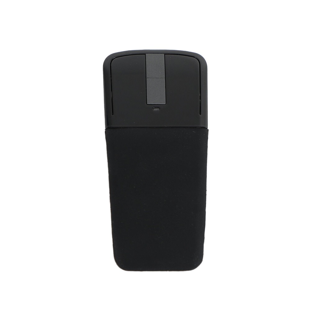 2.4GHz Foldable Arc Touch Wireless Mouse Optical Mice With USB Receiver Black