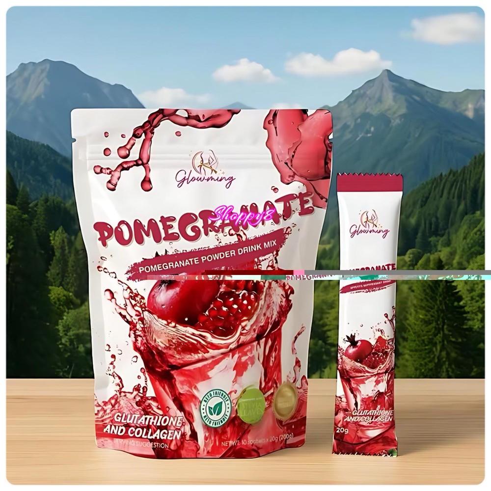 Glowming Pomegranate Powder Drink Mix. 10sachet