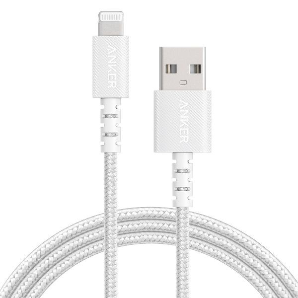 Anker 10' Braided Lightning to USB-A Charging Cable ( White )