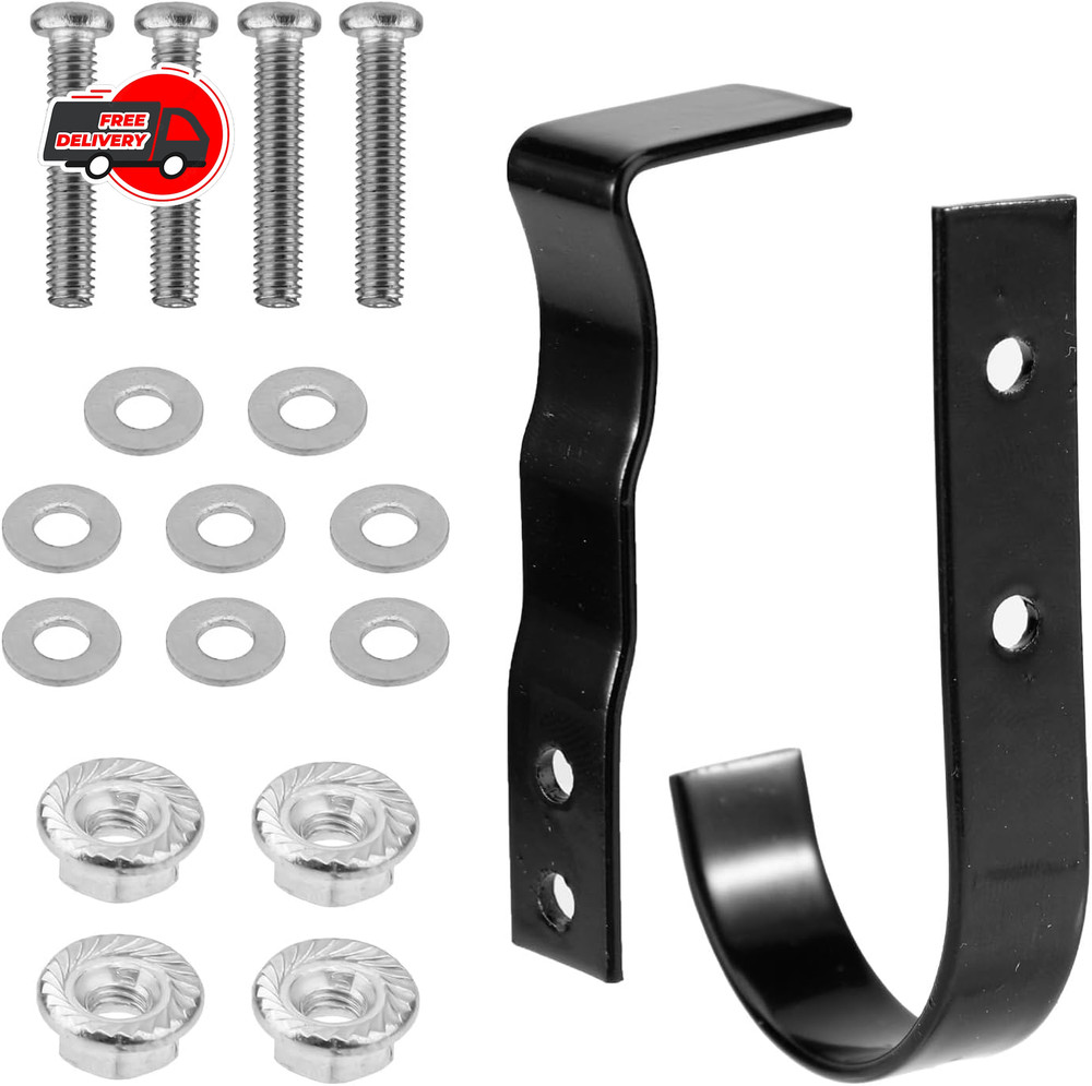 Mailbox Latch and Handle Kit, Metal Secure Replacement Set for black, silver