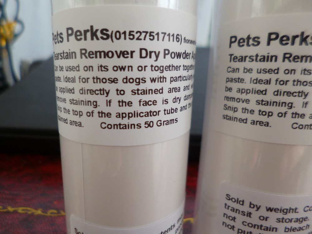Pets Perks Tearstain Remover Dry Powder with Applicator