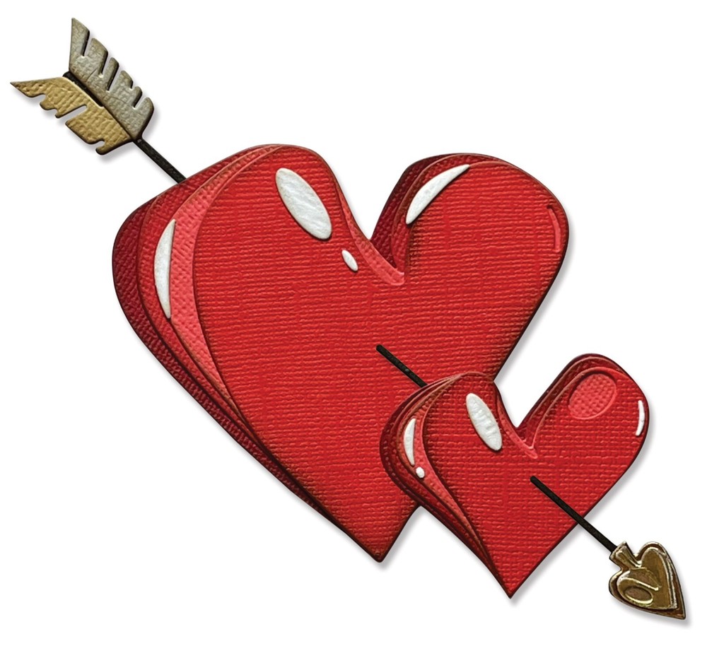 Sizzix Thinlits Lovestruck Colorize 16pc set #665852 Retail $34.99 Tim Holtz