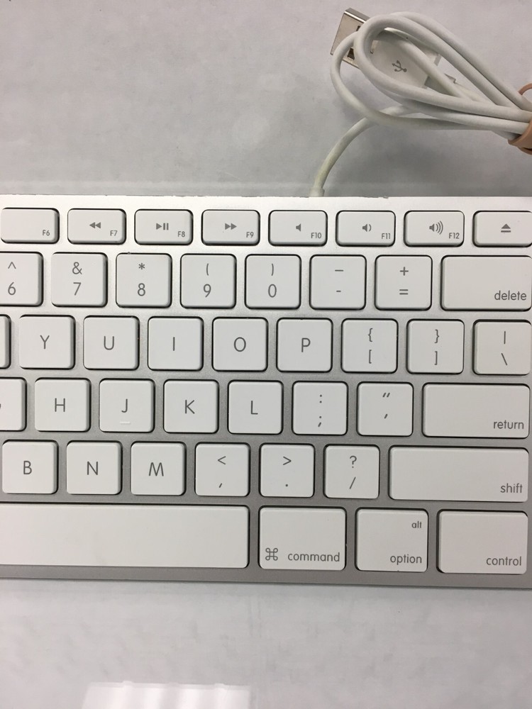 Apple A1243 Wired USB Keyboard Fully Functional #7 AS-IS