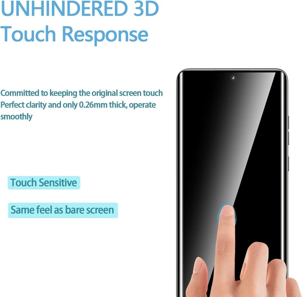 2 Pack Designed for Motorola Edge 2025 3d Screen Protector + [2 Pack] Moto Edge
