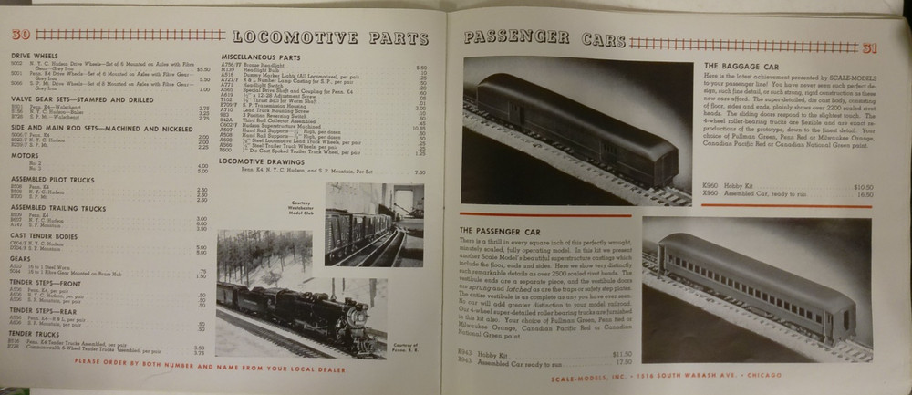 RARE 1937? Scale-Craft Trains Catalog