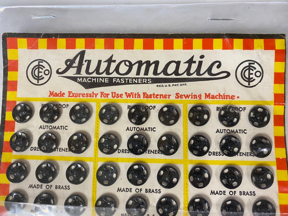 Dress Fasteners ~ Automatic Machine Fasteners ~ Use w/ Fastener Sewing Machine