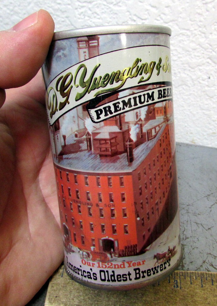 DG Yuengling & Son Premium Beer Pull tab style beer can, (empty), great colors