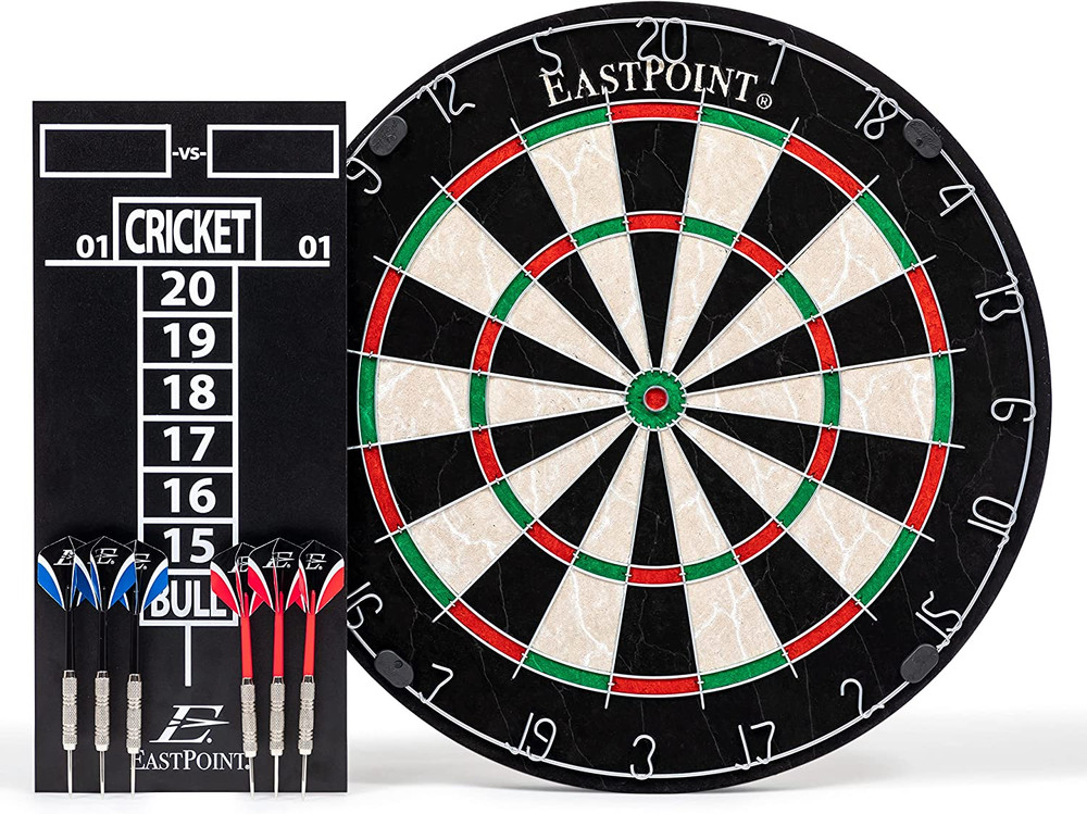 Dartboard with Scoreboard Set - Includes 3 Darts