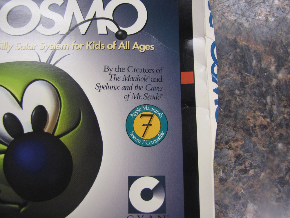 Cosmic Osmo 1993 Version MAC Computer Program Software Big Box 3.5” Disks -RARE