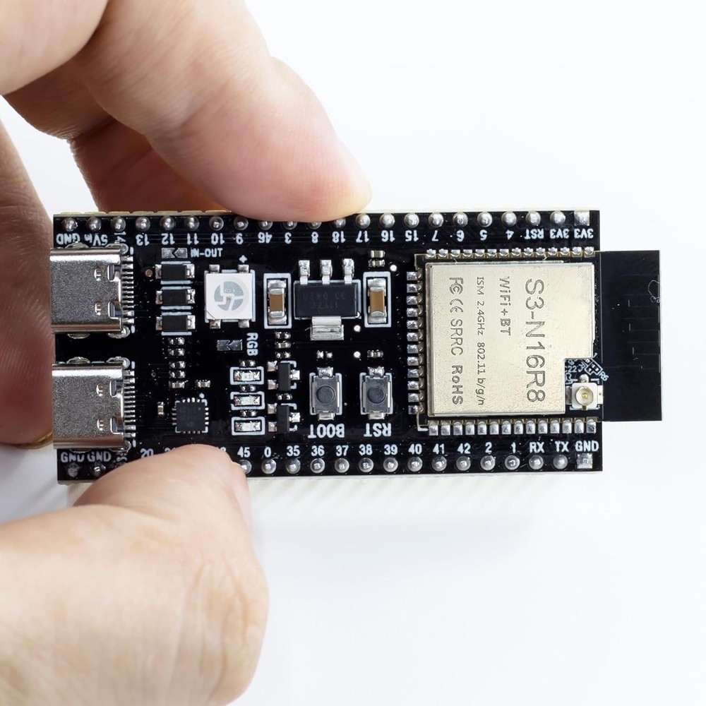 3Pack ESP32-S3 Development Board N16R8 MCU with Dual-Mode Wi-Fi Bluetooth Type-C