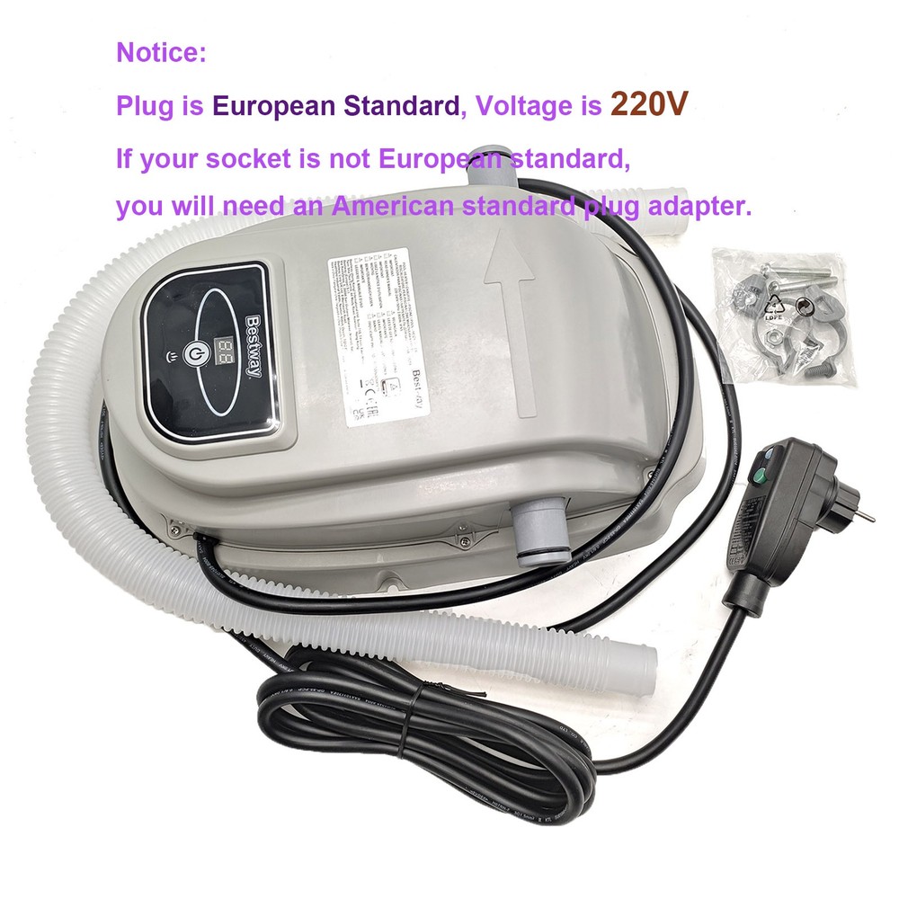 New Electric Swimming Pool Heater 58259 2800W for Pools for Bestway 220V