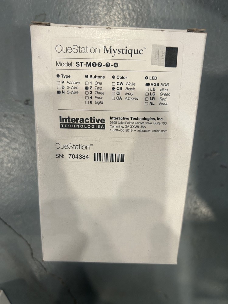 Interactive Technologies Cue Station: Mystique 2 Button