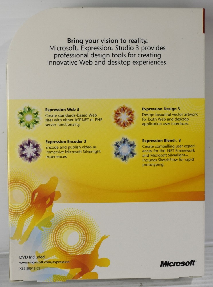 Microsoft Expression Studio 3 (Academic RETAIL Version) with Product Key