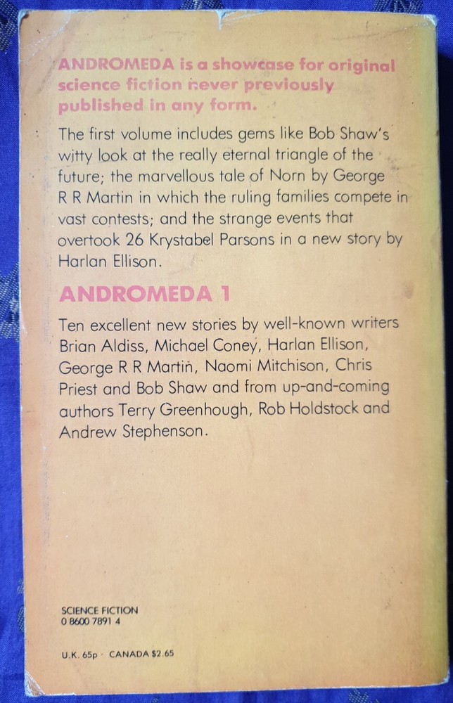 Andromeda ~ 10 Science Fiction Stories ~ First Edition 1976