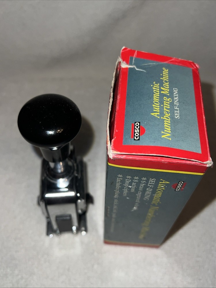 Cosco Automatic Numbering Machine Self Inking w/ Box