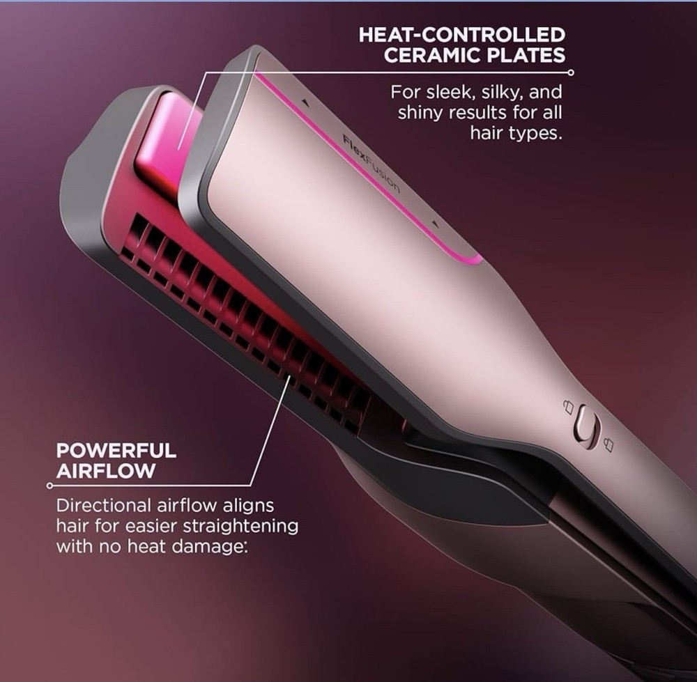 Shark® FlexFusion™ Ceramic Straightener Attachment (Blush) NEW