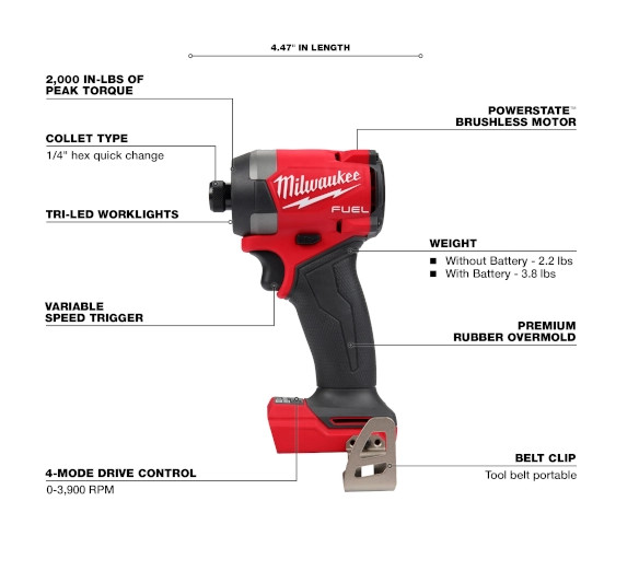 Milwaukee 295320 Impact Driver 1/4"