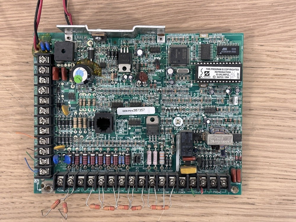 NAPCO GEM-P816 Security Alarm Control Panel Board