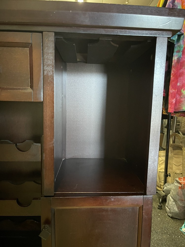 Bar Cabinet With Expandable Top