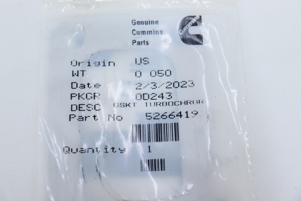 Cummins 5266419 Turbo Gasket