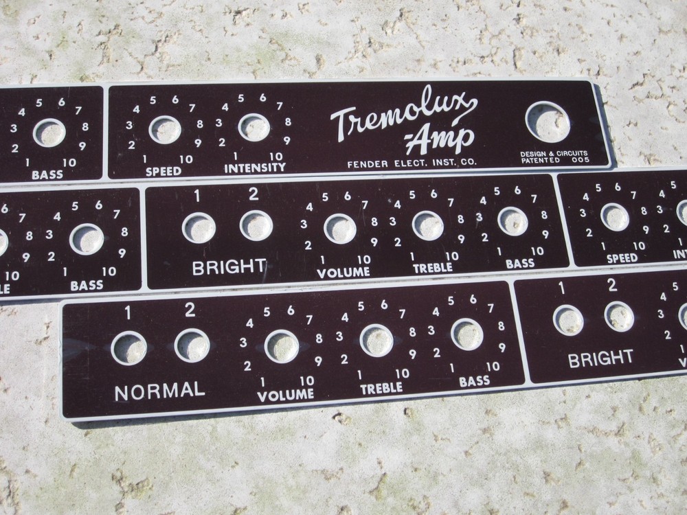 Brown Tremolux Amp face plate !