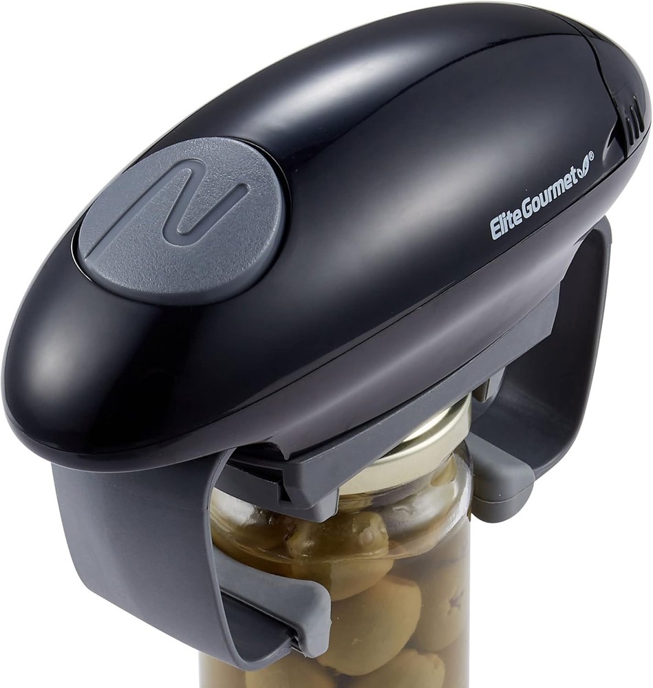 Elite Gourmet EJO800 High Power Torque Automatic Battery Single, Black/Gray