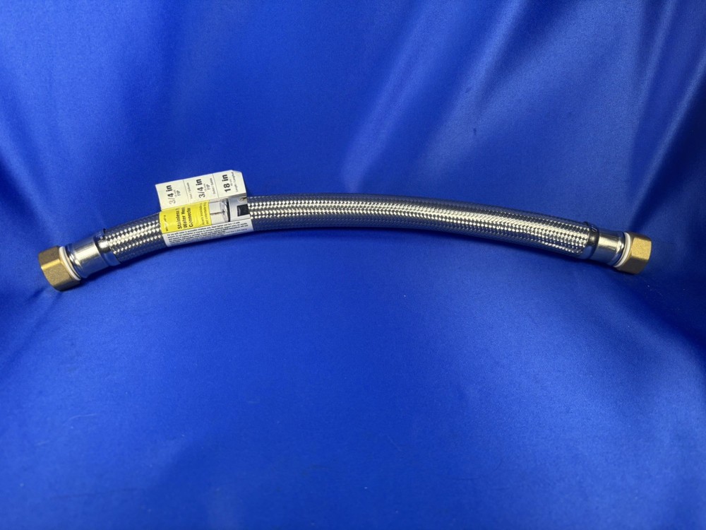 •NEW• Apollo Flow Stainless Steel Water Heater Connector 3/4” FIP Inlet & Outlet