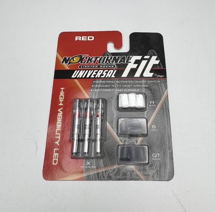 Red Nockturnal Fit Universal Lighter Nocks