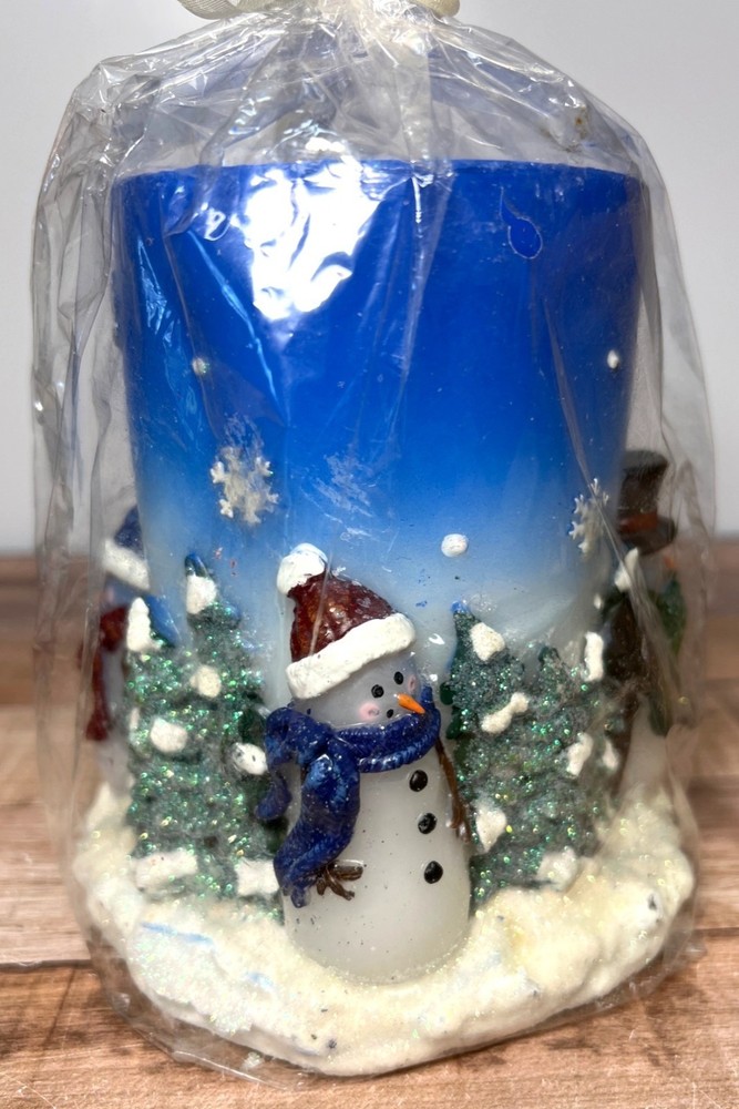 Snowman & Tree Winter Candle Décor