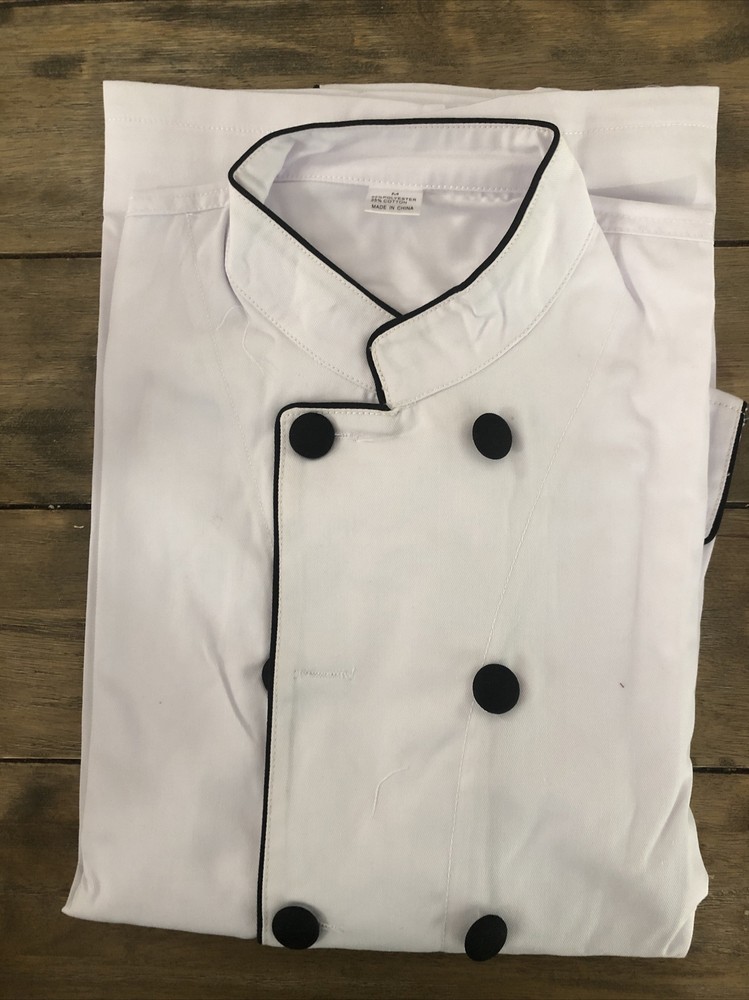 chef coat (10 Button) long sleeve 65poly/35cotton