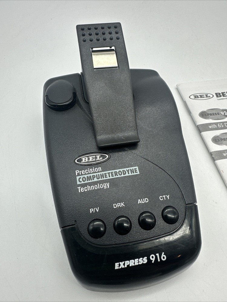 Bel Express 916 Radar/Laser Detector Beltronics protection UNTESTED READ