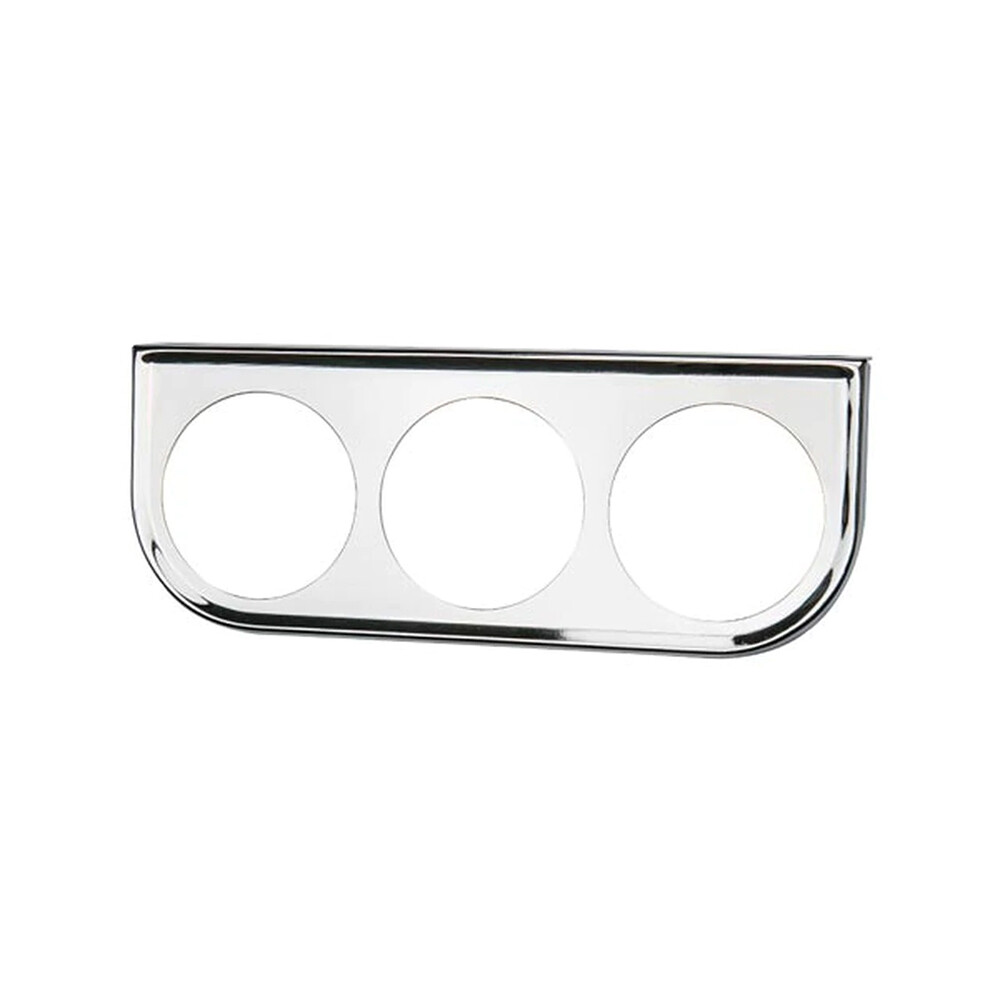 GlowShift Universal Chrome Triple Gauge Under Dash Mounting Bracket Pod 52mm
