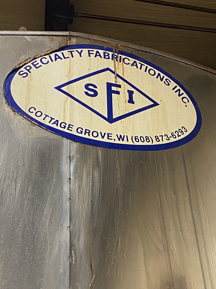 2600 Gallon Specialty Fabrications StainlessSteel Jacket Mixing Processing Tank