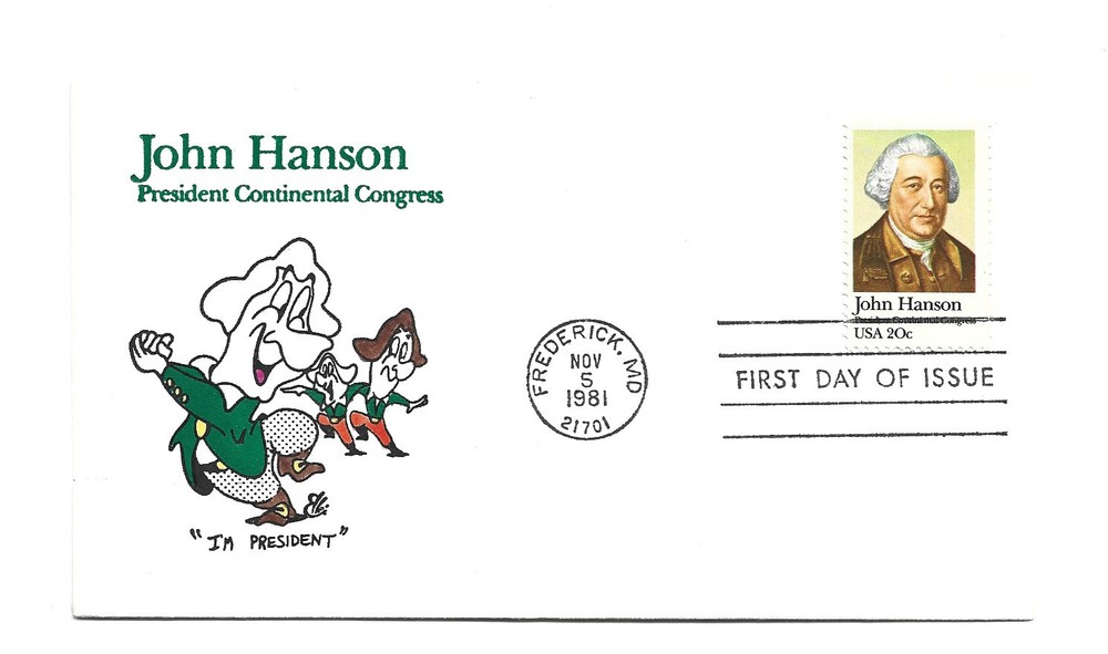 1941 John Hanson, Animated by Ellis FDC