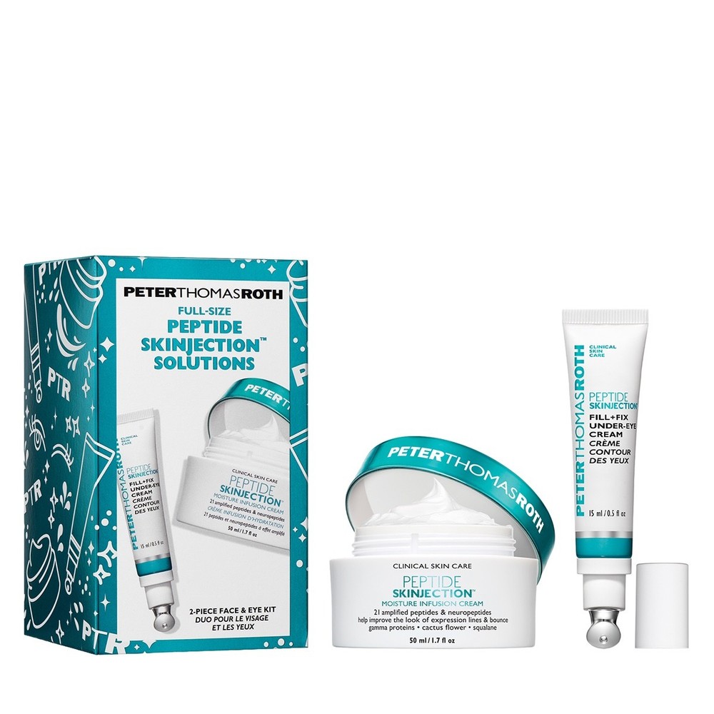 Peter Thomas Roth Full-Size Peptide Skinjection Solutions 2pc Kit New in Box