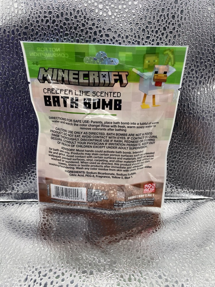 MINECRAFT BATH BOMB CREEPER LIME SCENTED
