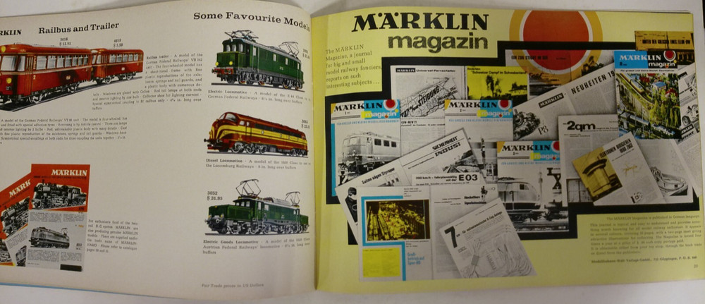 Vintage Marklin 1967/68 Catalog